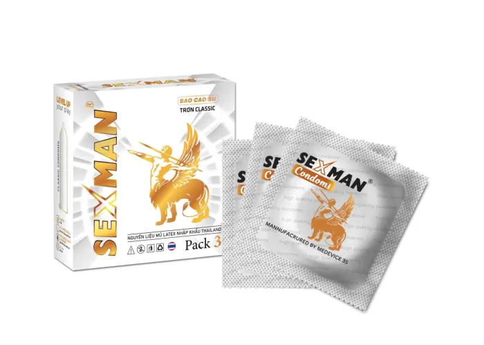 Bao Cao Su SexMan Classic Nhỏ Hộp 3 Cái